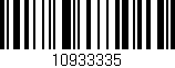 Código de barras (EAN, GTIN, SKU, ISBN): '10933335'