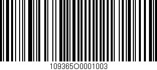Código de barras (EAN, GTIN, SKU, ISBN): '109365O0001003'