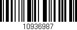 Código de barras (EAN, GTIN, SKU, ISBN): '10936987'