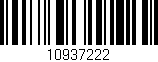 Código de barras (EAN, GTIN, SKU, ISBN): '10937222'
