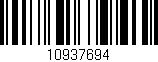 Código de barras (EAN, GTIN, SKU, ISBN): '10937694'