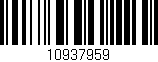 Código de barras (EAN, GTIN, SKU, ISBN): '10937959'