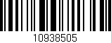 Código de barras (EAN, GTIN, SKU, ISBN): '10938505'