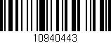 Código de barras (EAN, GTIN, SKU, ISBN): '10940443'
