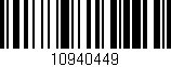 Código de barras (EAN, GTIN, SKU, ISBN): '10940449'