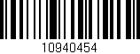 Código de barras (EAN, GTIN, SKU, ISBN): '10940454'