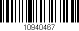 Código de barras (EAN, GTIN, SKU, ISBN): '10940467'
