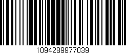 Código de barras (EAN, GTIN, SKU, ISBN): '1094289977039'