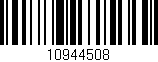Código de barras (EAN, GTIN, SKU, ISBN): '10944508'