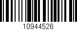 Código de barras (EAN, GTIN, SKU, ISBN): '10944526'