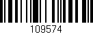 Código de barras (EAN, GTIN, SKU, ISBN): '109574'