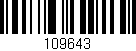 Código de barras (EAN, GTIN, SKU, ISBN): '109643'