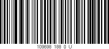 Código de barras (EAN, GTIN, SKU, ISBN): '109698_188_0_U'