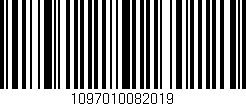 Código de barras (EAN, GTIN, SKU, ISBN): '1097010082019'