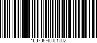 Código de barras (EAN, GTIN, SKU, ISBN): '109799H0001002'