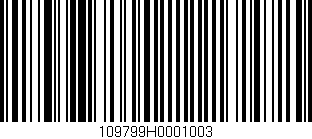Código de barras (EAN, GTIN, SKU, ISBN): '109799H0001003'