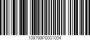Código de barras (EAN, GTIN, SKU, ISBN): '109799P0001004'