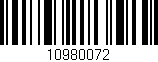 Código de barras (EAN, GTIN, SKU, ISBN): '10980072'