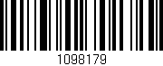 Código de barras (EAN, GTIN, SKU, ISBN): '1098179'