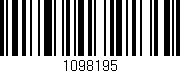 Código de barras (EAN, GTIN, SKU, ISBN): '1098195'