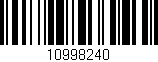 Código de barras (EAN, GTIN, SKU, ISBN): '10998240'