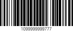 Código de barras (EAN, GTIN, SKU, ISBN): '1099999999777'
