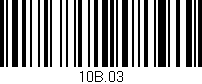 Código de barras (EAN, GTIN, SKU, ISBN): '10B.03'