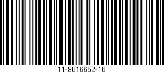 Código de barras (EAN, GTIN, SKU, ISBN): '11-8016652-16'
