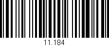 Código de barras (EAN, GTIN, SKU, ISBN): '11.184'