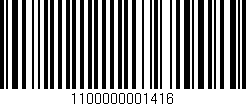 Código de barras (EAN, GTIN, SKU, ISBN): '1100000001416'