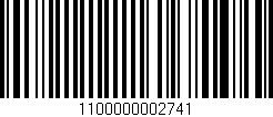 Código de barras (EAN, GTIN, SKU, ISBN): '1100000002741'