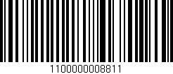 Código de barras (EAN, GTIN, SKU, ISBN): '1100000008811'