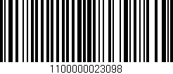 Código de barras (EAN, GTIN, SKU, ISBN): '1100000023098'
