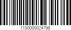 Código de barras (EAN, GTIN, SKU, ISBN): '1100000024798'