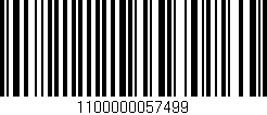 Código de barras (EAN, GTIN, SKU, ISBN): '1100000057499'