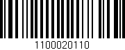 Código de barras (EAN, GTIN, SKU, ISBN): '1100020110'