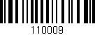 Código de barras (EAN, GTIN, SKU, ISBN): '110009'