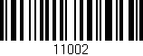 Código de barras (EAN, GTIN, SKU, ISBN): '11002'