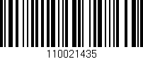 Código de barras (EAN, GTIN, SKU, ISBN): '110021435'