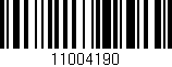 Código de barras (EAN, GTIN, SKU, ISBN): '11004190'