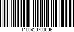 Código de barras (EAN, GTIN, SKU, ISBN): '1100429700006'