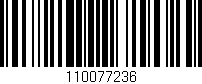 Código de barras (EAN, GTIN, SKU, ISBN): '110077236'