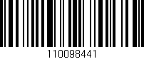 Código de barras (EAN, GTIN, SKU, ISBN): '110098441'