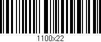 Código de barras (EAN, GTIN, SKU, ISBN): '1100x22'