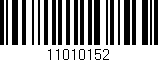 Código de barras (EAN, GTIN, SKU, ISBN): '11010152'