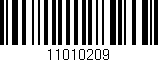 Código de barras (EAN, GTIN, SKU, ISBN): '11010209'