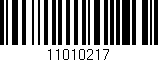 Código de barras (EAN, GTIN, SKU, ISBN): '11010217'
