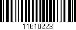 Código de barras (EAN, GTIN, SKU, ISBN): '11010223'