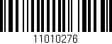 Código de barras (EAN, GTIN, SKU, ISBN): '11010276'