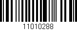 Código de barras (EAN, GTIN, SKU, ISBN): '11010288'